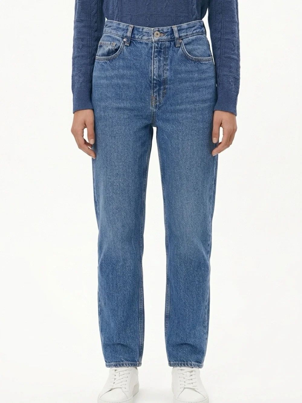 COS | Relaxed Straight Leg Jeans Medium Wash 100% Cotton Women’s Size 28